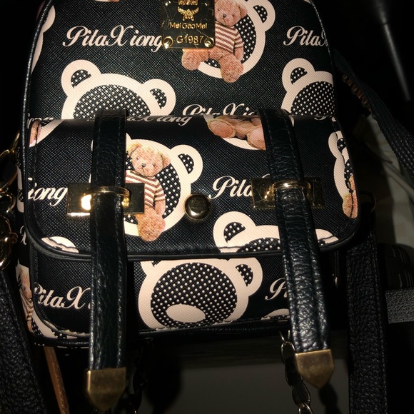 Designer Teddy Mini Backpack - Picture 2 of 10